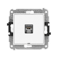 KARLIK MINI MGKBO-1e  Gniazdo komputerowe pojedyńcze  1xRJ45