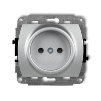 KARLIK TREND 7GP-1p Gniazdo pojedyńcze bez uziemienia 2P (przesłony torów prądowych)