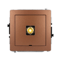 KARLIK DECO 9DGRCABO-1 Gniazdo pojedyńcze RCA