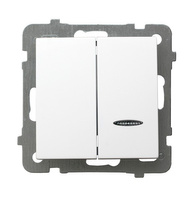 OSPEL AS ŁP-2GAS/m/00 ANTYBAKTERYJNY Łącznik świecznikowy podświetlany