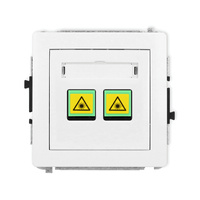 KARLIK DECO DGOP-2 Gniazdo światłowodowe optyczne podwójne