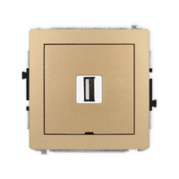 KARLIK DECO 8DGUSBBO-1  Gniazdo pojedyńcze  USB A-A 2.0