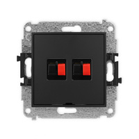 KARLIK ICON 12IGGBO-2  Gniazdo głośnikowe podwójne