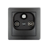 KARLIK DECO 11DGST  Gniazdo abonenckie RTV-SAT końcowego (2 wejścia antenowe)