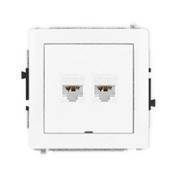 KARLIK DECO DGKBO-8 Gniazdo komputerowe podwójne 2xRJ45
