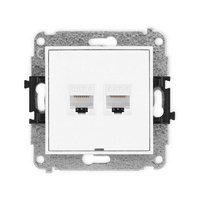 KARLIK ICON IGKBO-4  Gniazdo komputerowe podwójne 2xRJ45