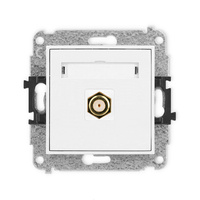 KARLIK ICON IGF-1.1  Gniazdo antenowe pojedyńcze  typu F (SAT) pozłacany