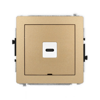 KARLIK DECO 8DGUSBBO-7 Gniazdo pojedyńcze 1xUSB C-C