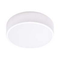 OVO plafon 3xE27 z mikrofalowym czujnikiem ruchu, 3x24W, biała stal, klosz szklany matowy, IP20, Ø 400