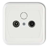 KARLIK LIZA GAK-1L Gniazdo abonenckie RTV końcowe 2dB