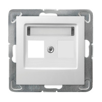 OSPEL IMPRESJA GPK-1Y/p/00 Obudowa gniazda pojedynczego typu Keystone prosta