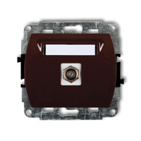 KARLIK TREND 4GF-1.1  Gniazdo antenowe pojedyńcze  typu F (SAT) pozłacany