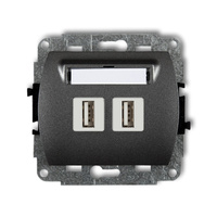 KARLIK TREND 11GUSB-6 Gniazdo podwójne 2xUSB A-A 3.0