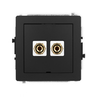 KARLIK DECO 12DGGBO-3  Gniazdo głośnikowe pojedyńcze