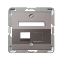 OSPEL IMPRESJA GPK-1YS/p/23 Obudowa gniazda typu Keystone skośna
