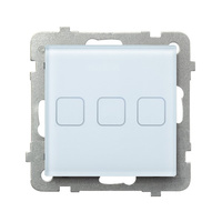 OSPEL SONATA TOUCH ŁPD-13RS/m/31 Łącznik dotykowy potrójny z podświetleniem