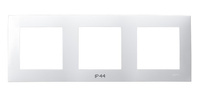 OSPEL SZAFIR RH-3Z/00 Ramka potrójna do łączników IP-44 biały