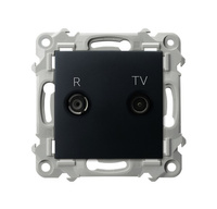 OSPEL SZAFIR GPA-ZK/m/33 Gniazdo RTV końcowe czarny