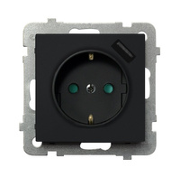 OSPEL SONATA GP-1RSPUSB/m/33 Gniazdo schuko z przesłonami ładowarka USB