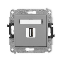 KARLIK ICON 27IGUSB-1  Gniazdo pojedyńcze  USB A-A 2.0