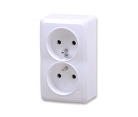 ELEKTRO-PLAST Nasielsk 3743-00 BERG gniazdo GNT 2x2P+Z IP20 białe