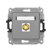 KARLIK ICON 27IGRCA-1  Gniazdo pojedyńcze  RCA (typu cinch - żółty