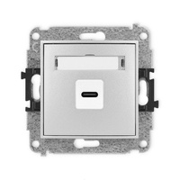 KARLIK MINI 7MGUSB-7  Gniazdo pojedyńcze  1xUSB C-C