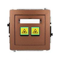 KARLIK DECO 9DGOP-2 Gniazdo światłowodowe optyczne podwójne