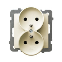 Ospel as Gniazdo podwójne z uziemieniem moduł GP-2GRZ/m/27