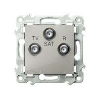 OSPEL SZAFIR GPA-ZS/m/83 Gniazdo RTV-SAT końcowe beż