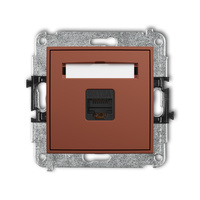 KARLIK ICON 63IGK-7 Mechanizm gniazda komputerowego pojedynczego 1xRJ45, kat. 6A, 8-stykowy