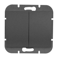 Łącznik p/t świecznikowy Onyx, 10A, 250V, WP-2O, czarny