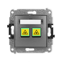 KARLIK MINI 11MGOP-2 Gniazdo światłowodowe optyczne podwójne