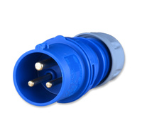 Pce 013-6 wtyczka wtyk przenośna kemping 230v 16a 3p ip44 2p+z