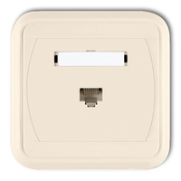 KARLIK LIZA 1GLK-1   Gniazdo komputerowe pojedyncze 1xRJ45