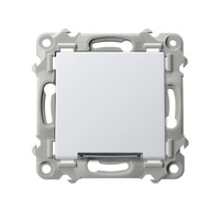 OSPEL SZAFIR ŁP-1ZS/m/00 Łącznik jednobiegunowy z podświetleniem białym