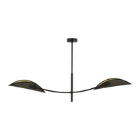 PETALO lampa wisząca, moc max.2x40W, E14, czarno-złota
