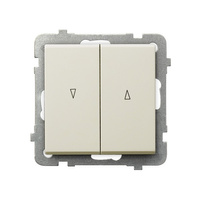 OSPEL SONATA ŁP-7R/m/27 Łącznik żaluzjowy, zwierny ecru