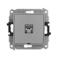 KARLIK ICON 27IGKBO-5  Gniazdo komputerowe pojedyńcze  1xRJ45