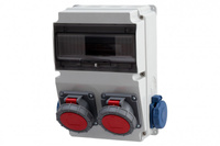 F-ELEKTRO F3.0316 Rozdzielnica LAGO 10M 2x16/5, 2x230V     IP65