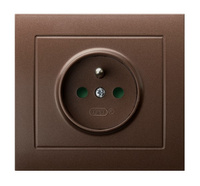 OSPEL KIER GP-1WZP/52 Gniazdo pojedyncze z uziemieniem z przesłonami torów prądowych