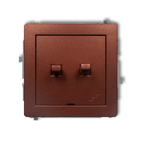 KARLIK DECO 9DWPUS-10.2 Łącznik jednobiegunowy ze schodowym (osobne zasilanie) w stylu amerykańskim