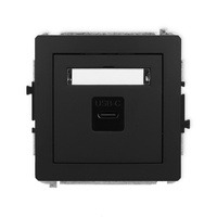 KARLIK DECO 12DGUSB-7  Gniazdo pojedyńcze  1xUSB C-C