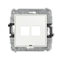 KARLIK MINI 25MGMBO-2P  Gniazdo multimedialne podwójnego bez modułu