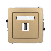 KARLIK DECO 8DGUSB-1 Gniazdo pojedyńcze USB A-A 2.0