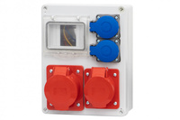 F-ELEKTRO Rozdzielnica R-240 4M - gniazda 16A 5p 32A 5p 2x230V F3.0069
