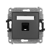 KARLIK ICON 28IGK-1  Gniazdo komputerowe pojedyńcze  1xRJ45