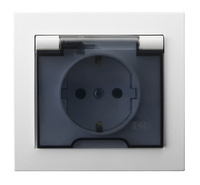 OSPEL KIER GPH-1WS/00/d Gniazdo bryzgoszczelne z/u schuko IP-44