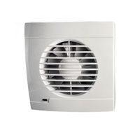 Wentylator domowy Vulkan RK100HT czujnik wilgoci z opóźnieniem czasowym, łożysko kulkowe, kontrolka LED, fi 100 mm, kolor biały