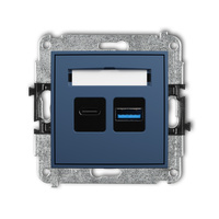 KARLIK ICON 64ICUSB-8 Mechanizm ładowarki USB podwójnej USB C + USB A, 20W max.